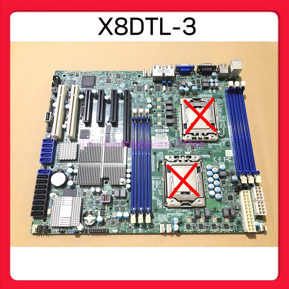 Supermicro 서버 마더보드 Xeon 프로세서 5600/5500 시리즈 SATA2 PCI-E 2.0 통합 Matrox G200eW 그래픽 DDR3X8DTL-3
