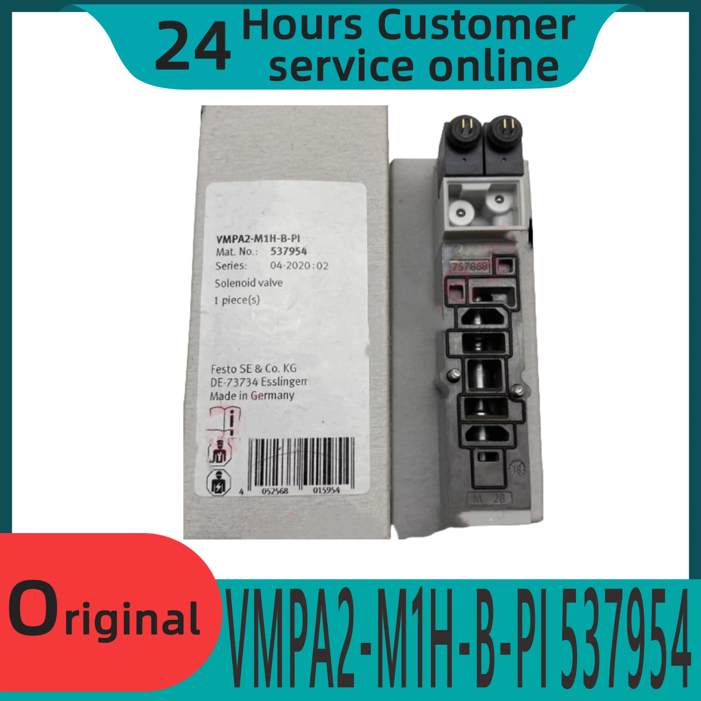 오리지널 MPA 밸브 아일랜드 솔레노이드 VMPA2-M1H-B-G-PI 537954 537955