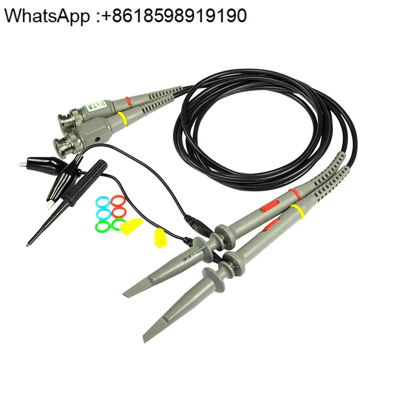 디지털 아날로그 오실로스코프 프로브 20M40M60M100MHz 범펜 X10 액세서리