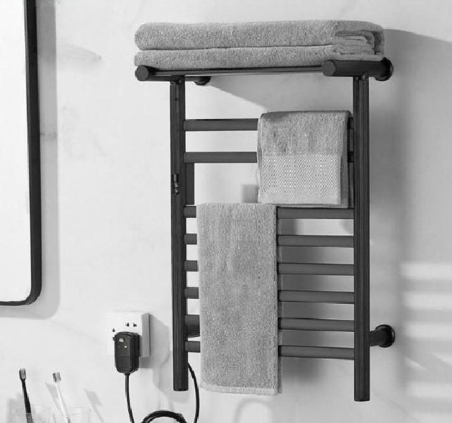 전기 타올워머 온열 건조 욕실용 히터 살균 열선 수건 디지털 온도 타이머 디스플레이 - 상품 이미지