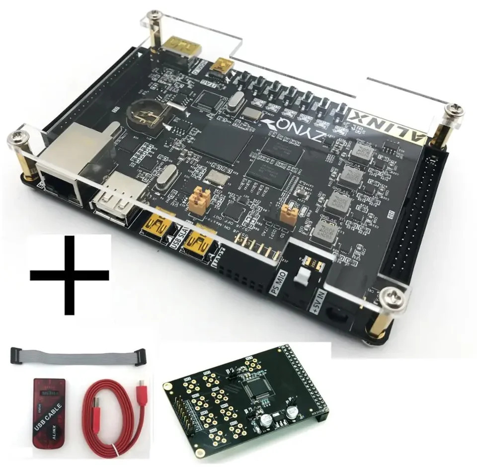 XILINX ZYNQ FPGA 개발보드 ARM 4Gbit DDR3 ALINX AX7010 보드 JTAG 프로 로더 16 비트 8 웨이 AD 모듈 XC7Z010