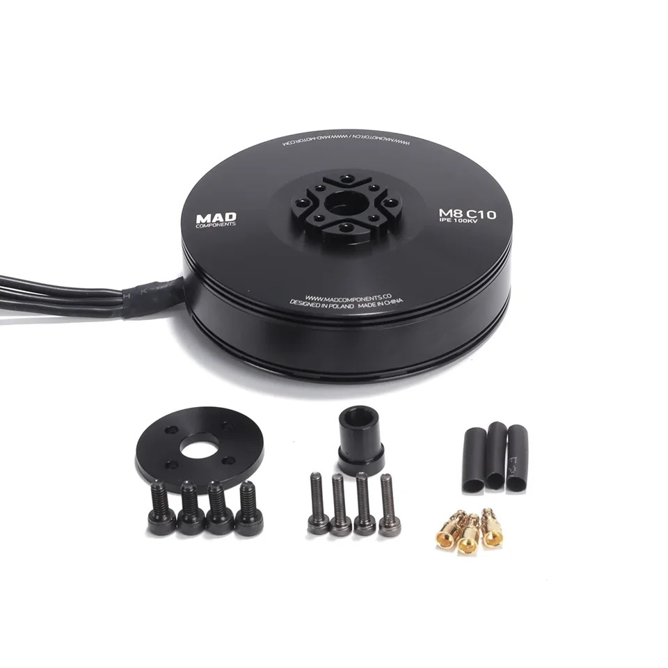 MAD M8C10 IPE 브러시리스 모터 BLDC 90KV 100KV 장거리 비행 시멀티로터 옥토콥터 비행기