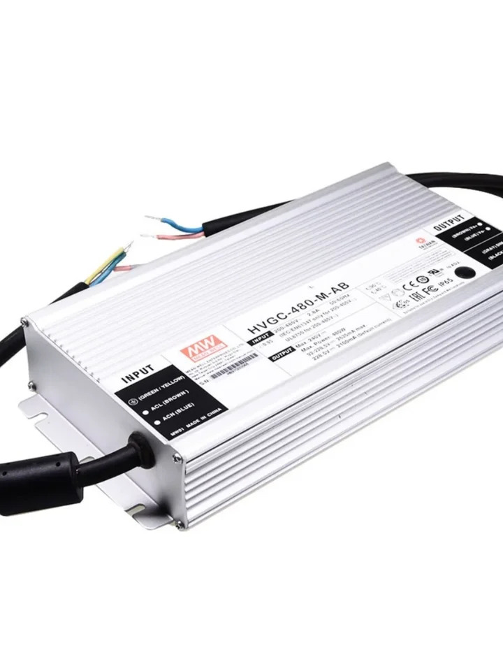 Mingwei LED 방수 전원공급장치 표준 정전력 출력 3 in 1 HVGC-480-M L H-AB 480W