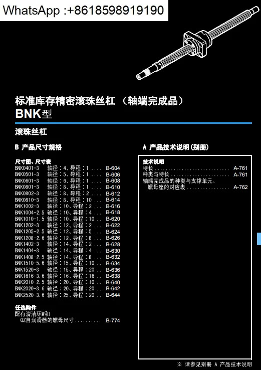 BNK0401 0601 0801 BNK0802 0810 0812 BNK1002 1202 나사 너트