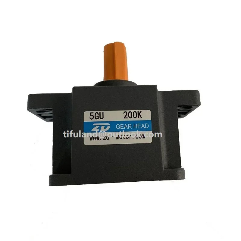 ZD 기어 감속기 5GU30K 5GU50K 5GU150K 5GU200K 90x90mm 플랜지 크기 AC 속도 제어 모터 비율 3-200K 옵션