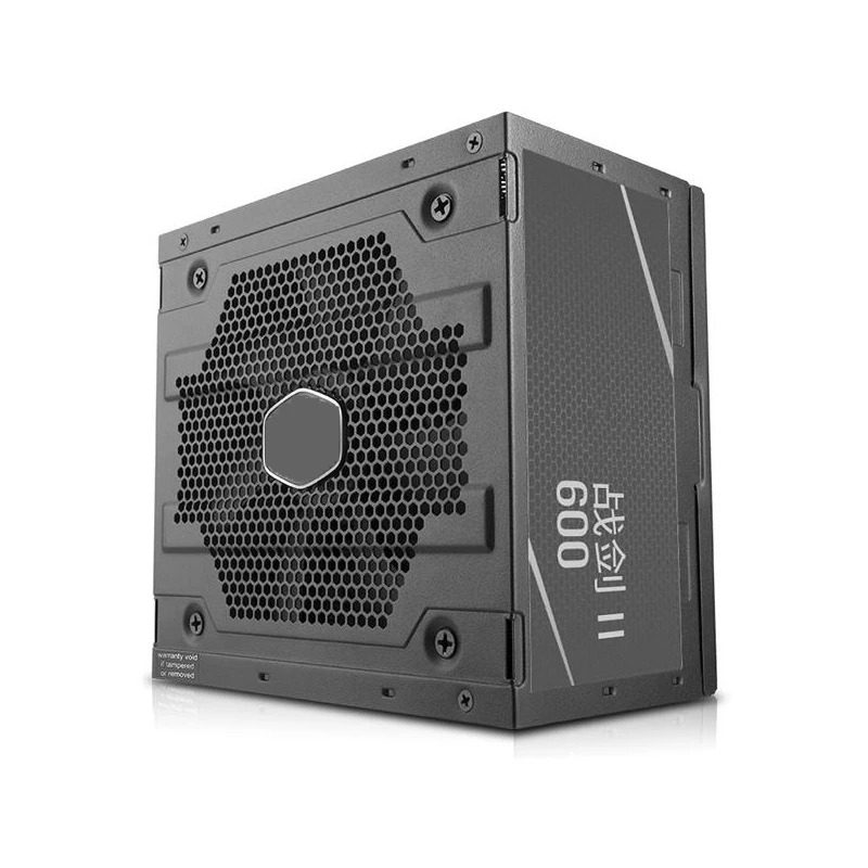 쿨러 마스터 소드 전쟁 ii 오리지널 PSU 600W RTX2070 지능형 온도 제어 호스트 전원공급장치 MPW-6001-ACABN1