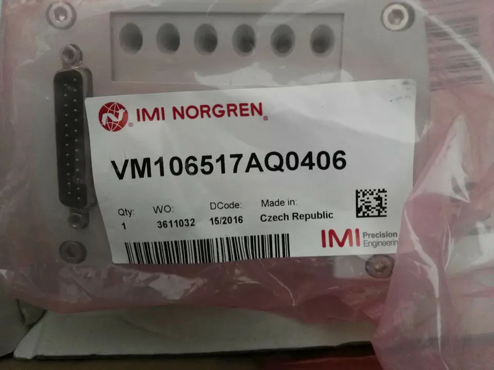 Norgren 밸브 아일랜드 사이드 플레이트 엔드 커버 에이전트VM106517AQ0410