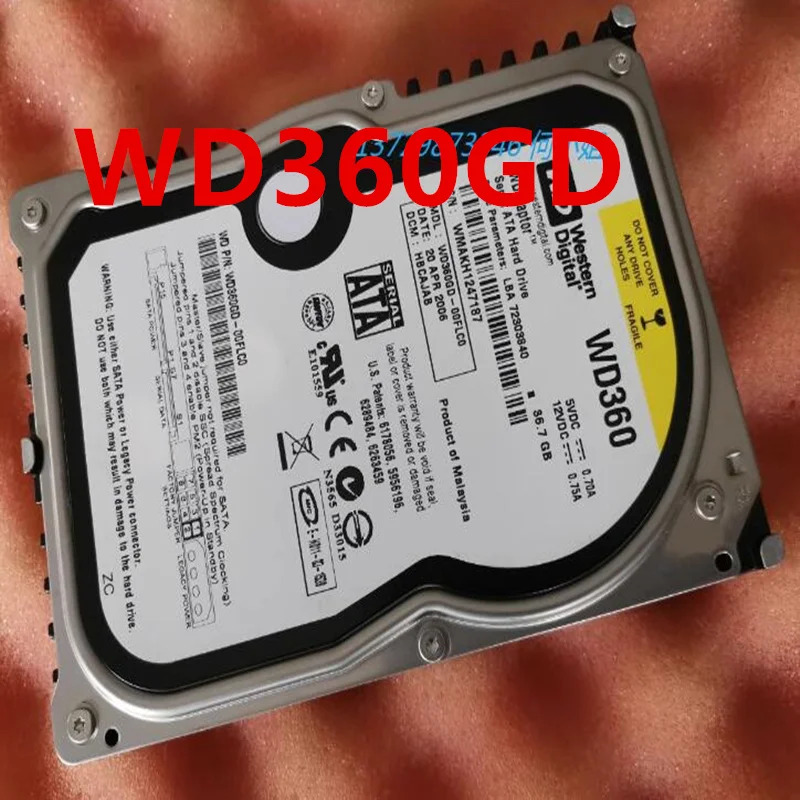 오리지널 거하드 WD 36GB SATA 3.5 인치 10000RPM 8MB 서버 HDD WD360GD WD360 용