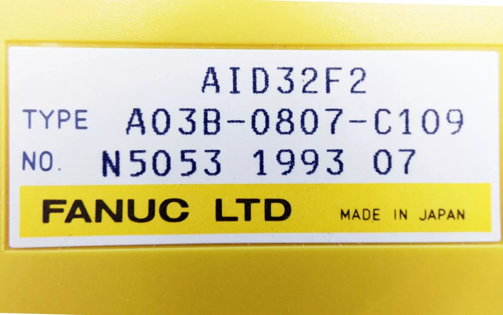 A03B-0807-C109 Fanuc 모듈 IO 통신 기계 리퍼 완료 ok A03B 0807 C109
