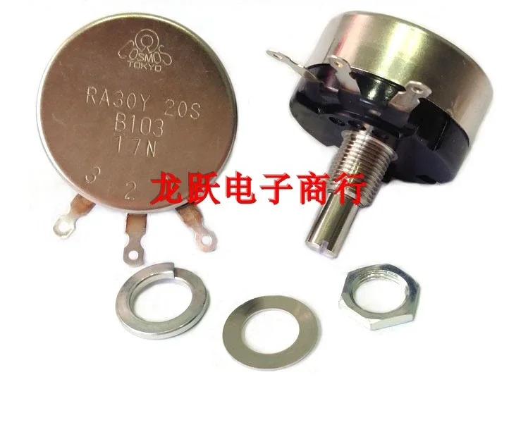 RA30Y20S B103 단일 코일 권선 10K 고정밀 전위차계 슬라이딩 가변 저항기