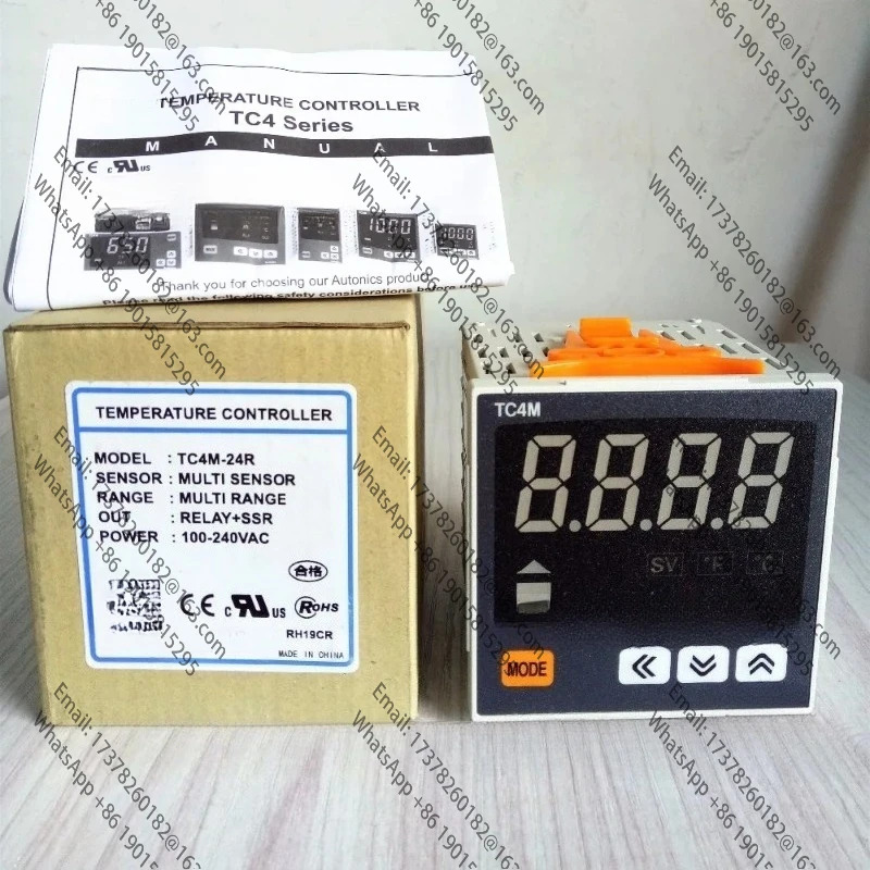 TC4M-24R 온도 컨트롤러 W72 x H72 단일 디스플레이 4 자리 PID 제어 릴레이 SSR 출력 원본