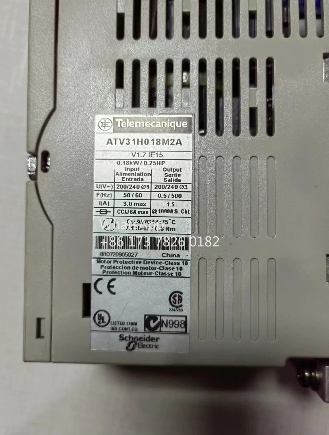 ATV31H018M2A 사인버터 0.18kW 리퍼 기능 작동 OK