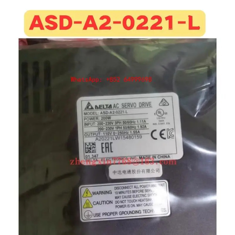 오리지널 ASD-A2-0221-L 서보 드라이브 ASD A2 0221 L 신