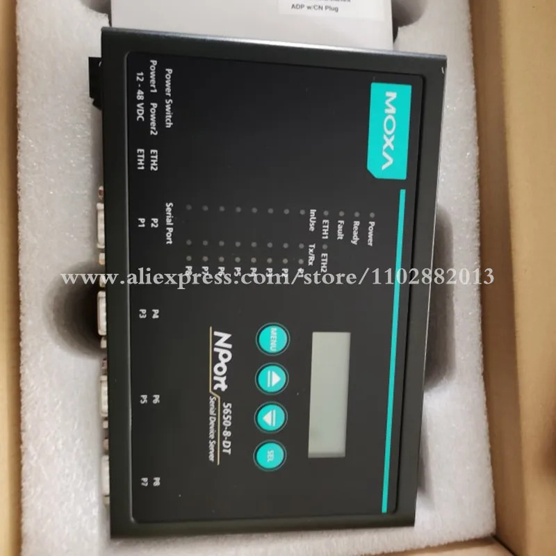 새 원본 MOXA NPORT5650-8-DT 8포트 직렬 서버