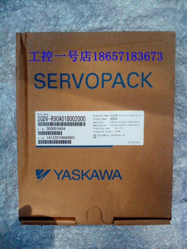 오리지널 일본 Yaskawa 서보 드라이브 통신 명령 SGDV-R90A11B 11A 포장