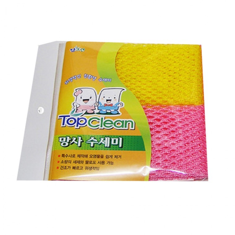 도모아 탑크린 망사수세미 2p 0179 - 상품 이미지