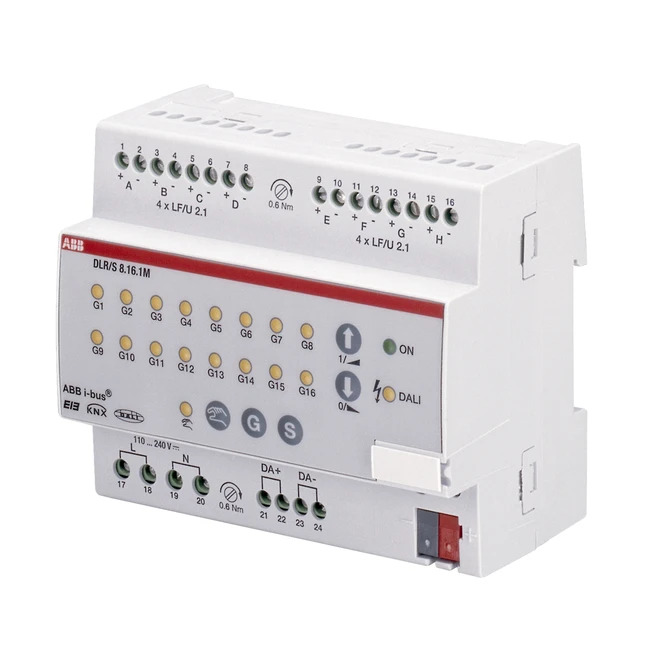 ABB I-bus EIB 지능형 제어 모듈 DALI 게이트웨이 DLR/S8.16.1M 포장
