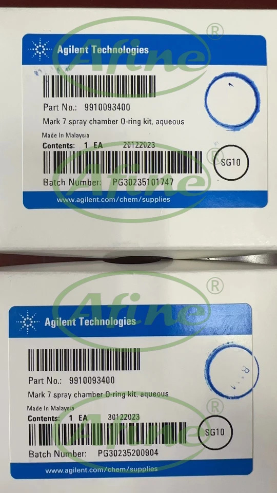 AFINE Agilent 9910093400 O-링 키트 수성 샘플마크 7 스프레이 챔버용