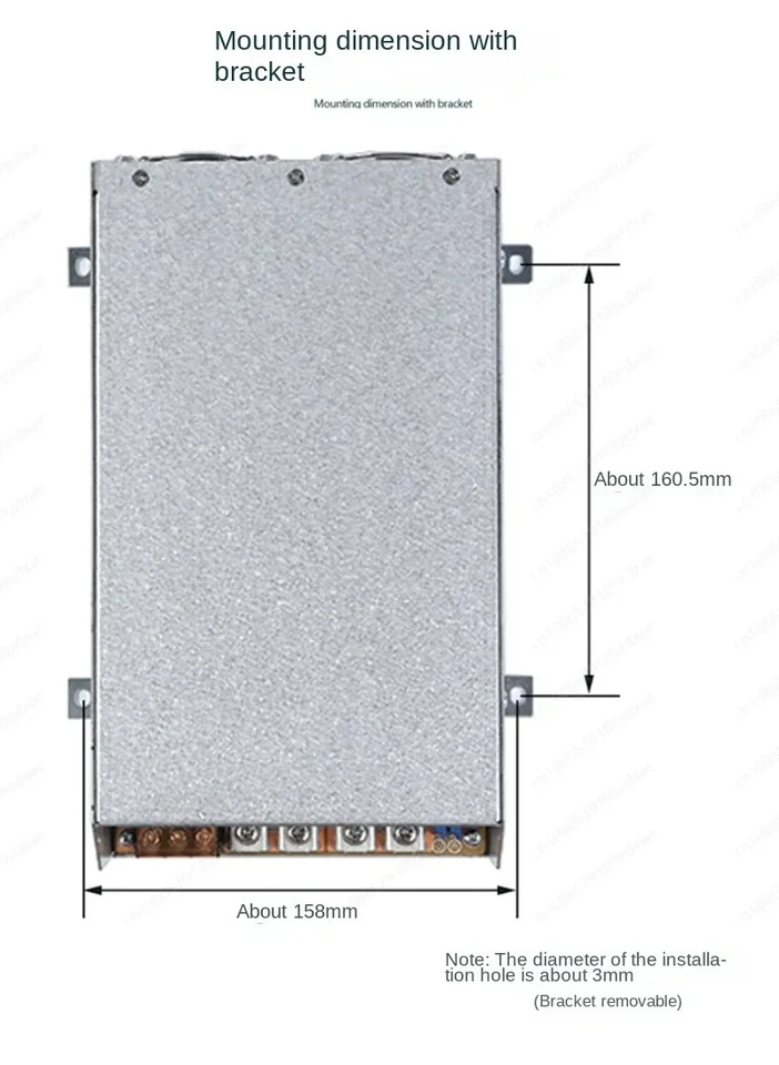 고전력 조절식 스위칭 전원공급장치 AC-DC AC 220V DC 24V 48V 110V 250V 300 2000W