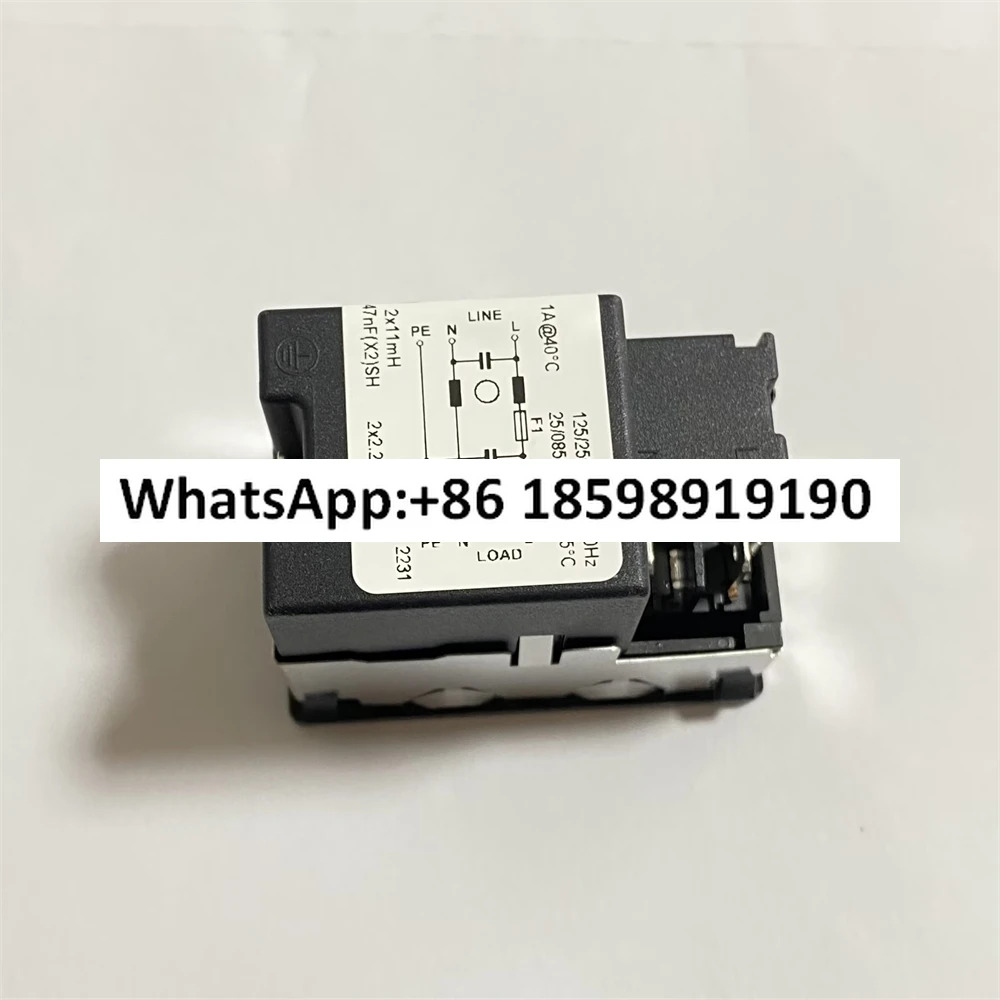 KMF1 1211 11 내장형 필터 소켓  정격 125V AC 1A 2극 스위치