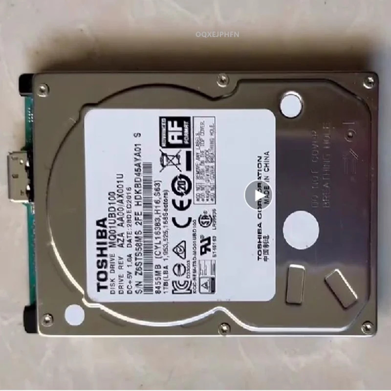 도시바호환 오리지널 모바일 하드 드라이브 1TB USB3.0 2.5 인치 MQ01UBD100 mq01ubd100 거신