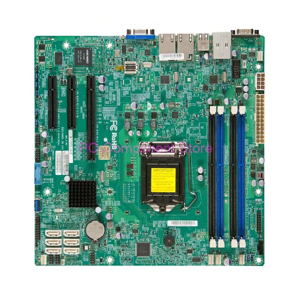 슈퍼마이크로 서버 마더보드 E3-1200 v3/v4 4 세대 코어 i3 ECC 듀얼 기가비트 이더넷 LAN 포트 LGA1150 DDR3 X10SLH-F