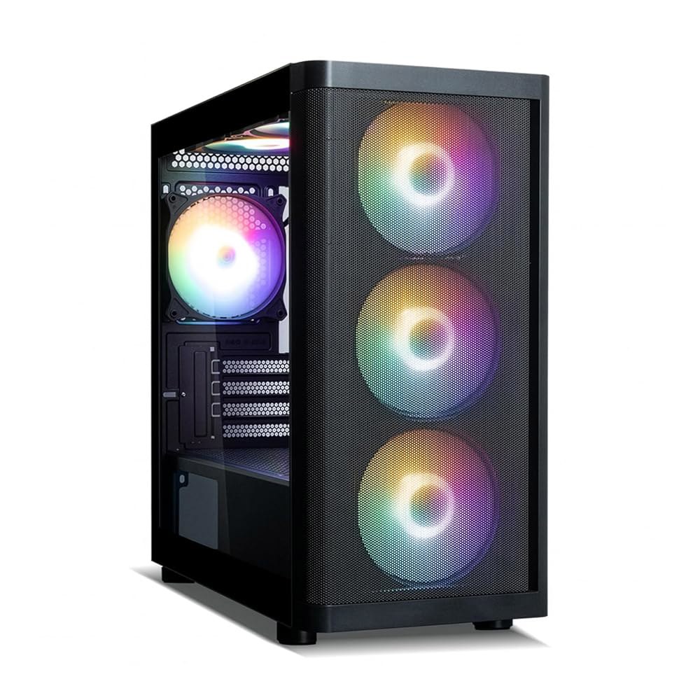 Zalman M4 SE 마이크로 ATX 케이스, 컴퓨터 FRGB 강화 공기 패널, 전체 컴팩트 섀시 유리 흐름, - 6 PC 120mm 타워 미니 USB 사이드 x 설치, 높은 - 상품 이미지