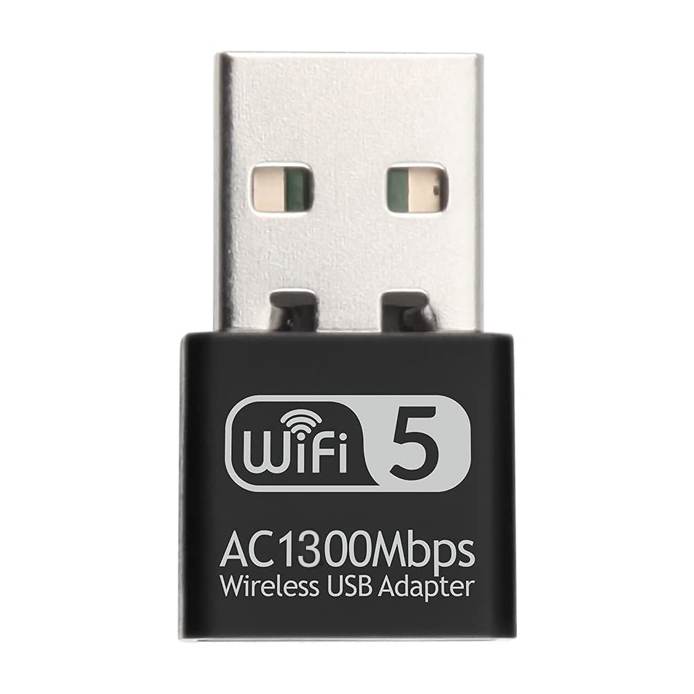 REDLUX PC용 1300Mbps USB Wi-Fi 어댑터, MAC 네트워크 노트북 등 윈도우 802.11ac 데스크톱 Linux 듀얼 밴드 11/10/8/7, 지원 미니 동글 - 상품 이미지