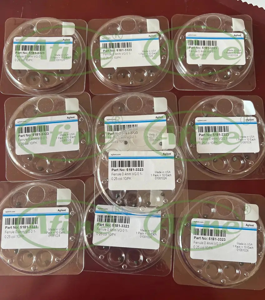 GC/MS 5181-3323 페룰 0.4mm id 15% 흑연/85% 베스펠 0.1-0.25mm 럼 10/pk