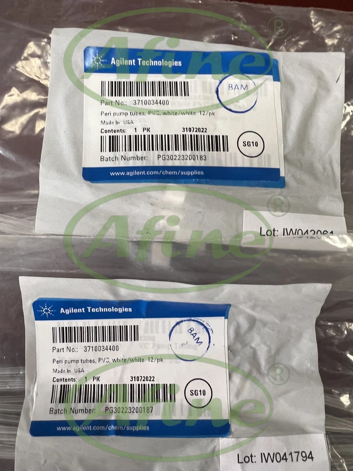 AFINE 수성 PVC 연동 펌프 튜브 Agilent 3710034400 화이트/화이트 12/Pk