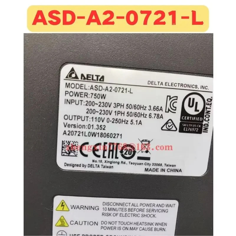 리퍼 서보 드라이브 ASD-A2-0721-L ASD A2 0721 L 정상 기능 완료