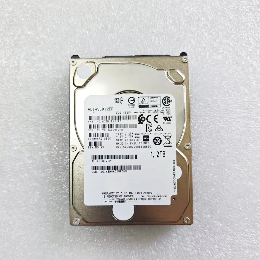 서버 하드 드라이브 AL14SEB12EP 1.2TB 128M SAS2.5 인치 12G