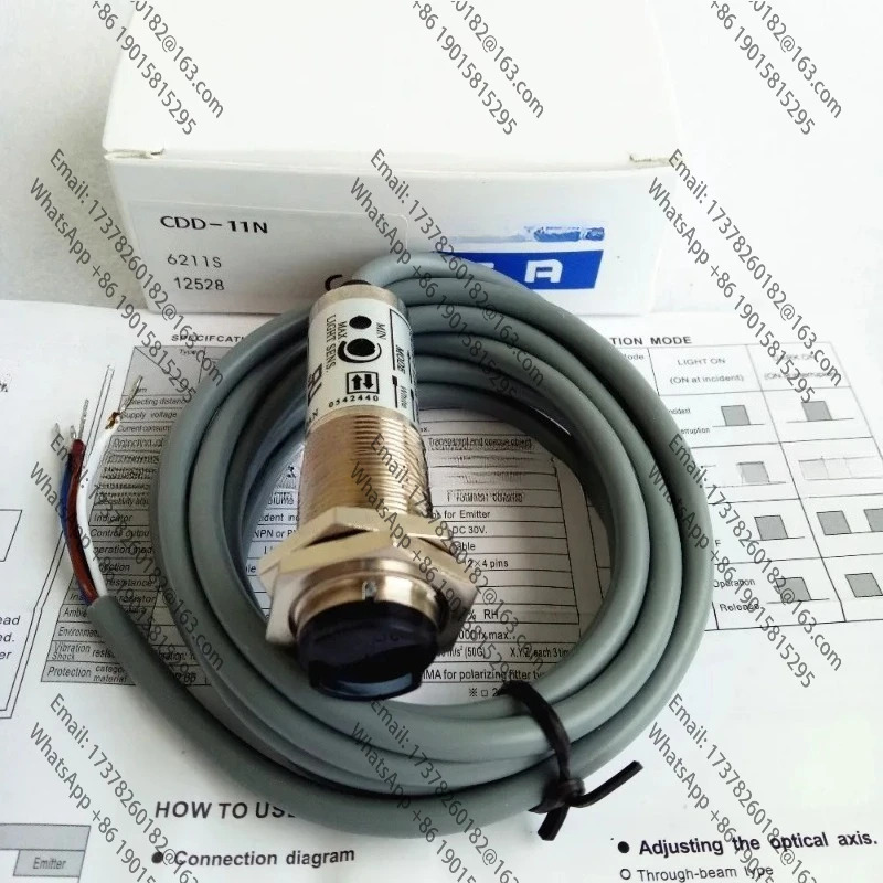 2PCS CDD11N CDD11P CDD40N OPTEX NO NC M18 광전스위치 센서