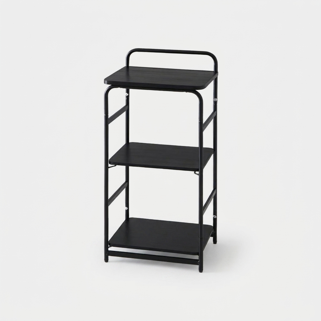 OLLSON 선반 395mmx285mmx880mm, 3단, 올블랙 9672.2822 이미지 3