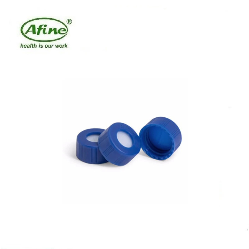 AFINE Agilent 5183-2076 블루 스크류 탑 바이알 캡 프리슬릿 PTFE/실리콘 100/Pk 2 ml