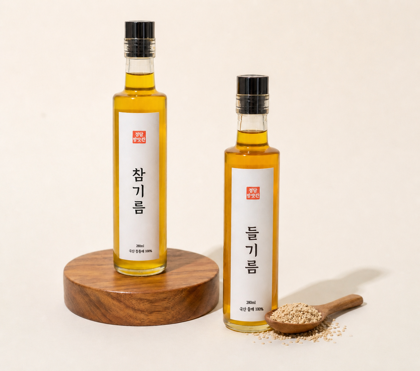 정담방앗간 국산 참기름 저온압착 방앗간 170ml 이미지 4
