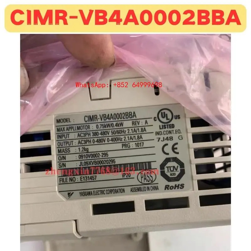 CIMR-VB4A0002BBA CIMR 주파수 변환기 VB4A0002BBA 신