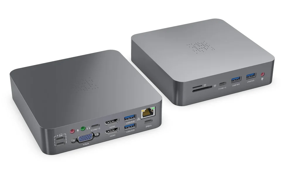 듀얼모니터 HDMI C 타입 100W PD 충전기 노트북 어댑터 맥북호환USB 허브 18 in 1