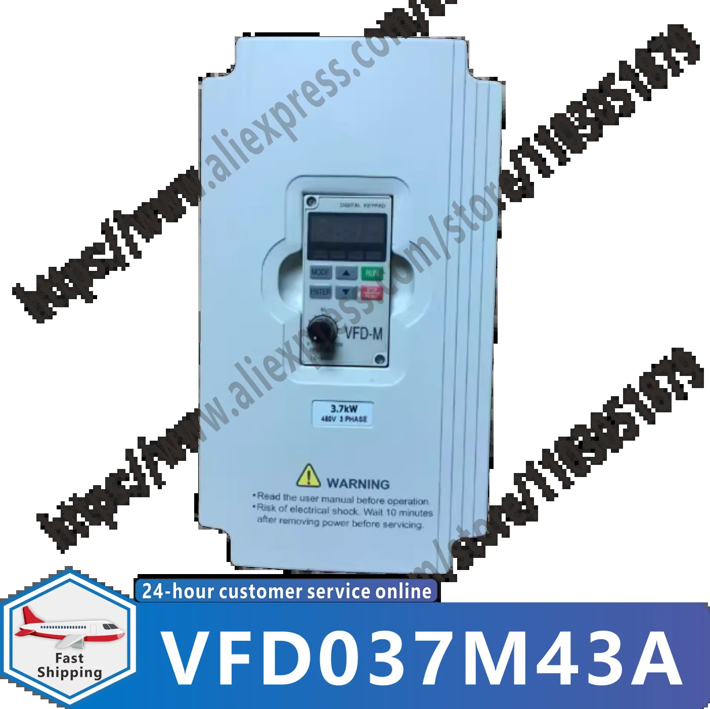 VFD037M43A VFD-M 380V 3.7KW 오리지널 인버터