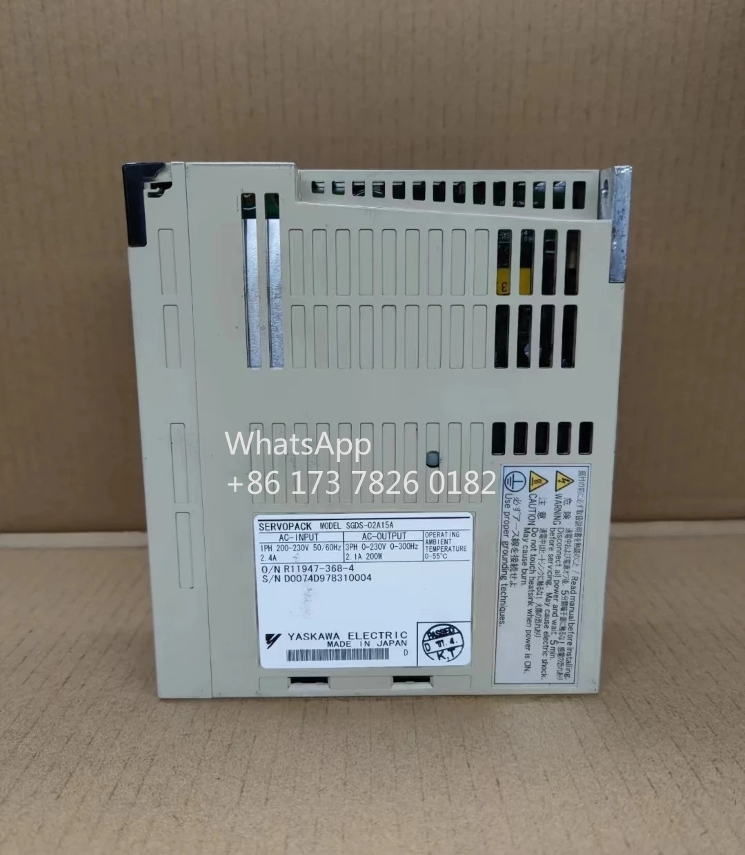 SGDS-02A15A 리퍼 서보 드라이브 200W 기능 OK