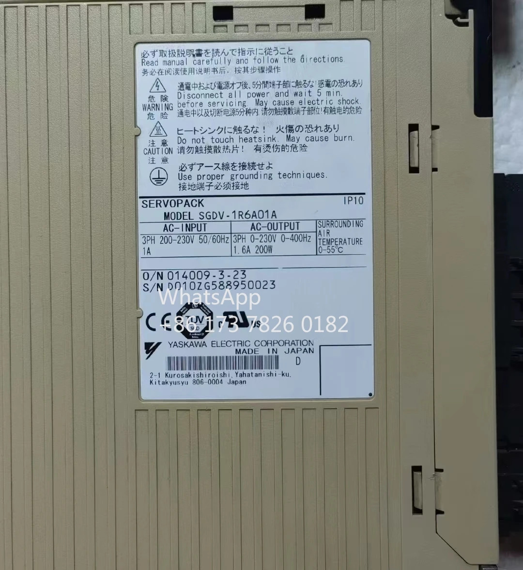 SGDV-1R6A01A 리퍼 서보 드라이브 200W 기능 OK