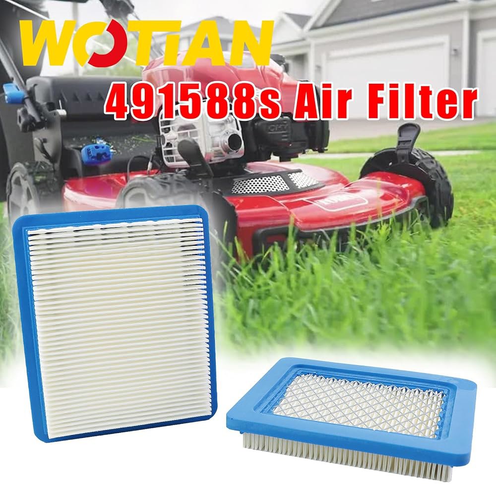 WOTIAN 12피스 491588S 잔디 깎는 기계 725E 엔진 부품과 잔디깎이 625-675 에어 필터 Craftsman TB210 시리즈 클리너 TB230 TB110 Troy - 상세 이미지 2