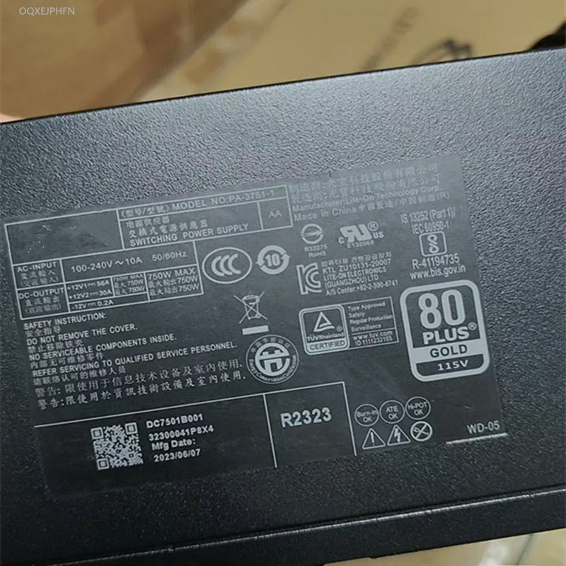 LITEON 12핀 750W 전원공급장치 PA-3751-1새 원본 PSU