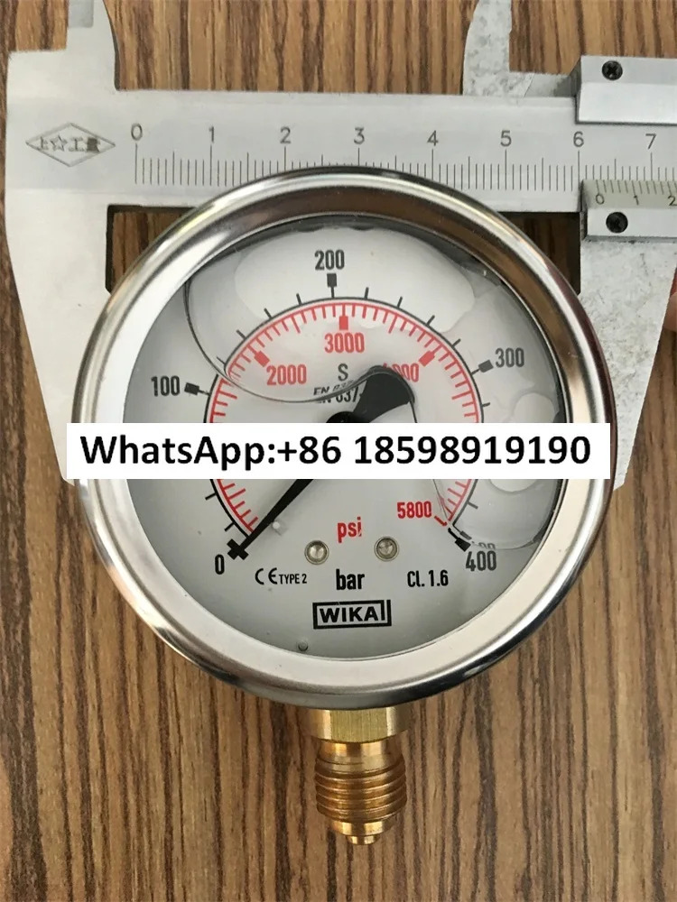 독일 스테인레스 스틸 지진 압력 게이지 EN837 1 진공 16 40 25 10Mpa