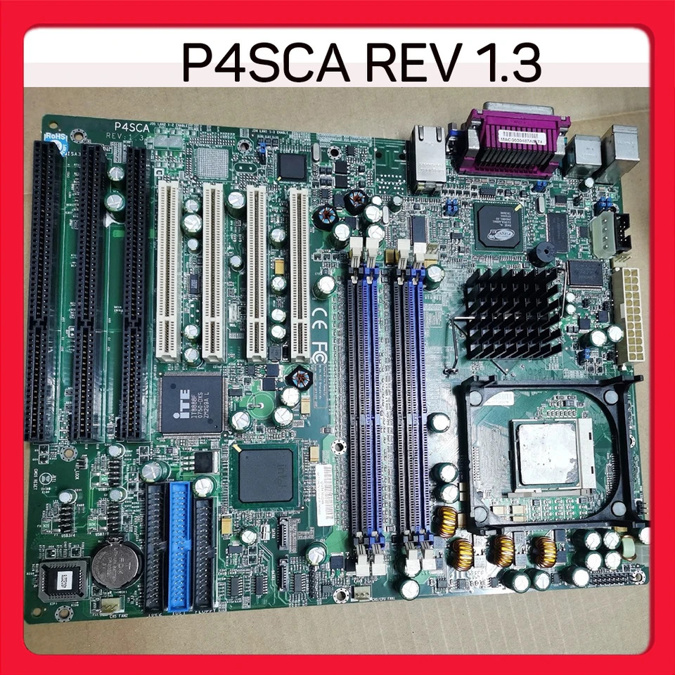 슈퍼마이크로 산업제어 마더보드478 스티치 P4SCA REV 1.3