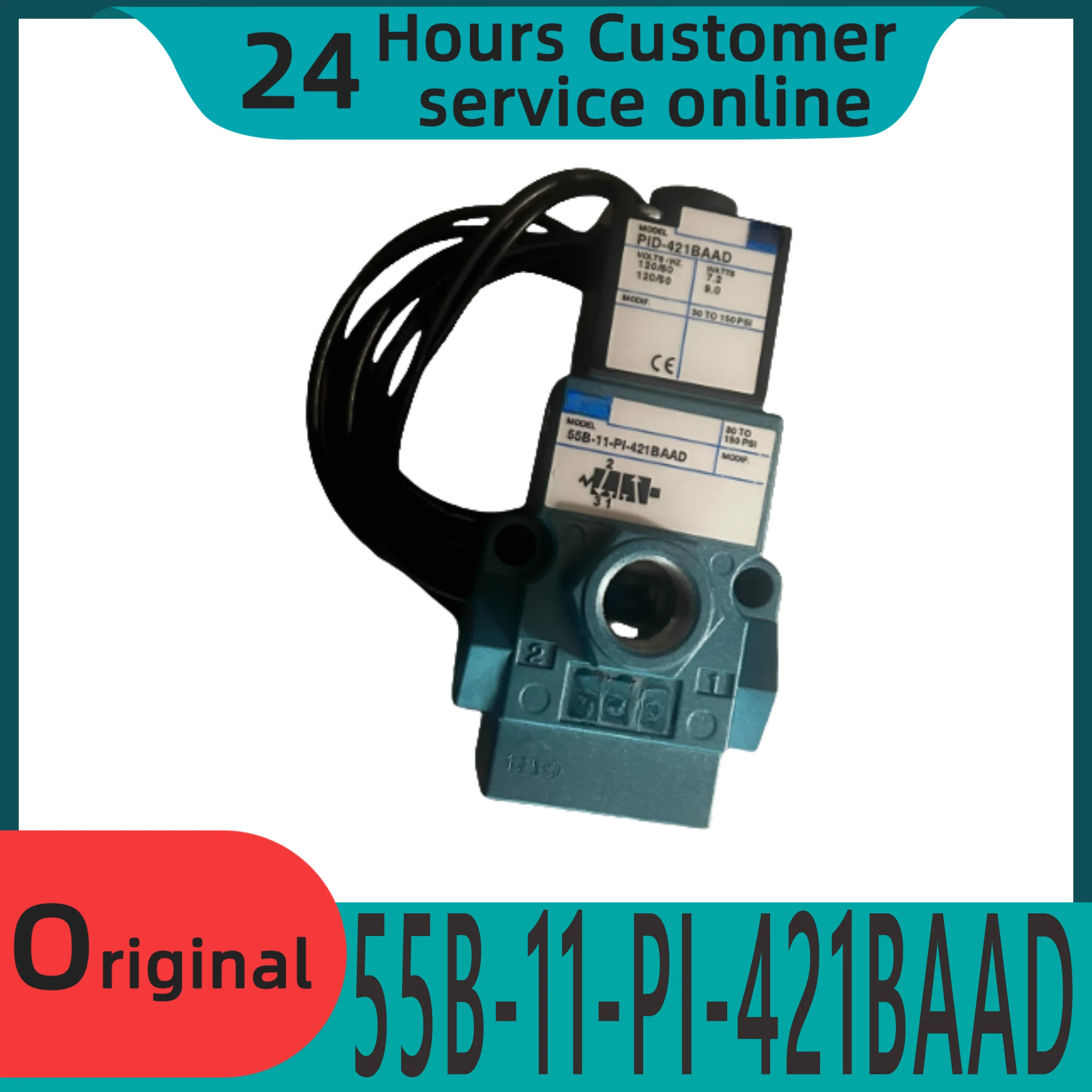 오리지널 솔레노이드 밸브 55B-11-PI-421BAADPID-421BAAD