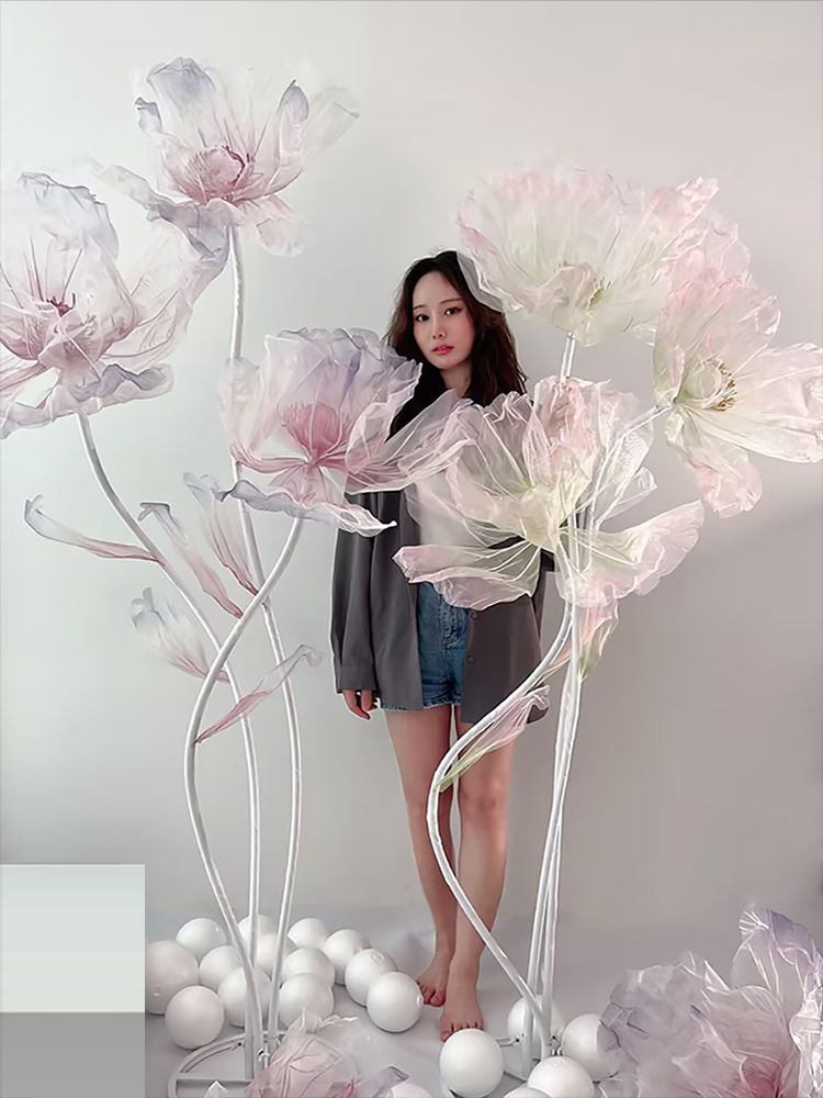 웨딩 플라워 실크플라워 인조꽃 장미 센터피스 카페 인테리어 촬영용 - 상세 이미지 2