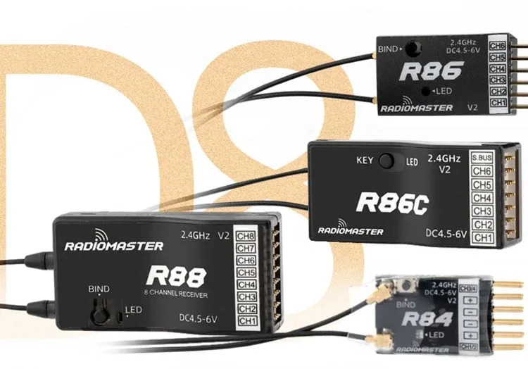 TX16S 수신기 D8 프로토콜 원격 제어 R88 86C 8mini