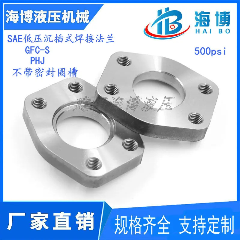 GFC-S/PHJ 스테인레스 스틸 304 500psi SAE 저압 플랫 소켓 용접 플랜지 커버.1PCS