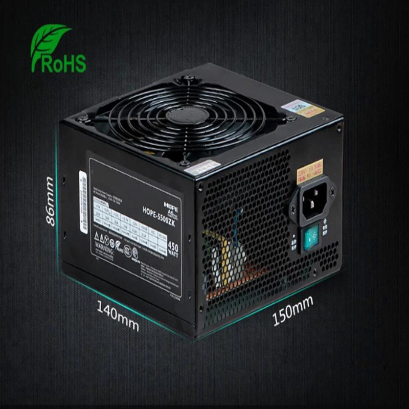Great Wall 데스크탑 저소음 컴퓨터 전원공급장치 450W HOPE-5500ZK PC PSU 신